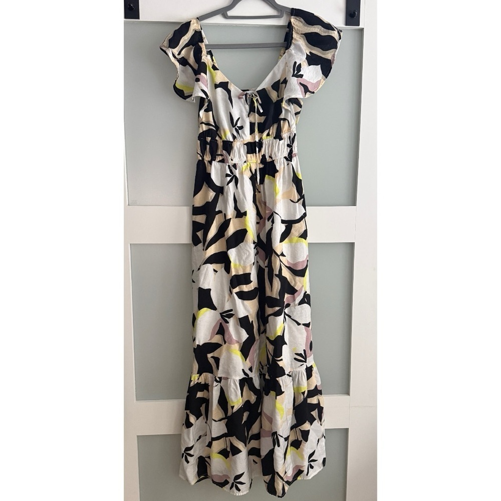 Nine West ‘Summer Bliss’ Tropical Print Maxi Dress - Picture 4 of 6
